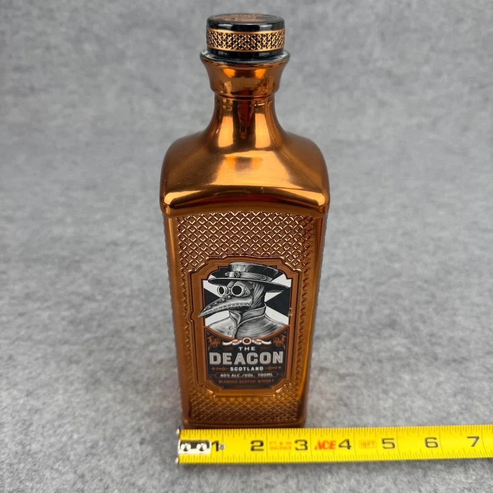 The Deacon Blended Scotch Whisky Empty 700ml Glass Bottle Bar Decor Display